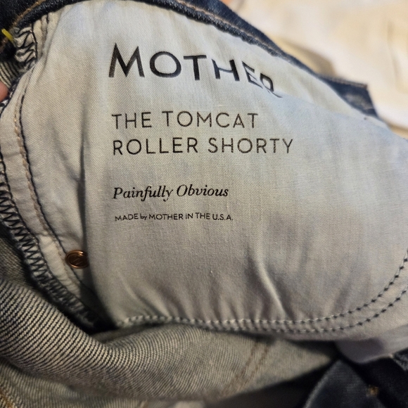 Mother Women's The Tomcat Roller Painfully Obvious Wide Leg Denim Jeans Sz 25 - Picture 9 of 10